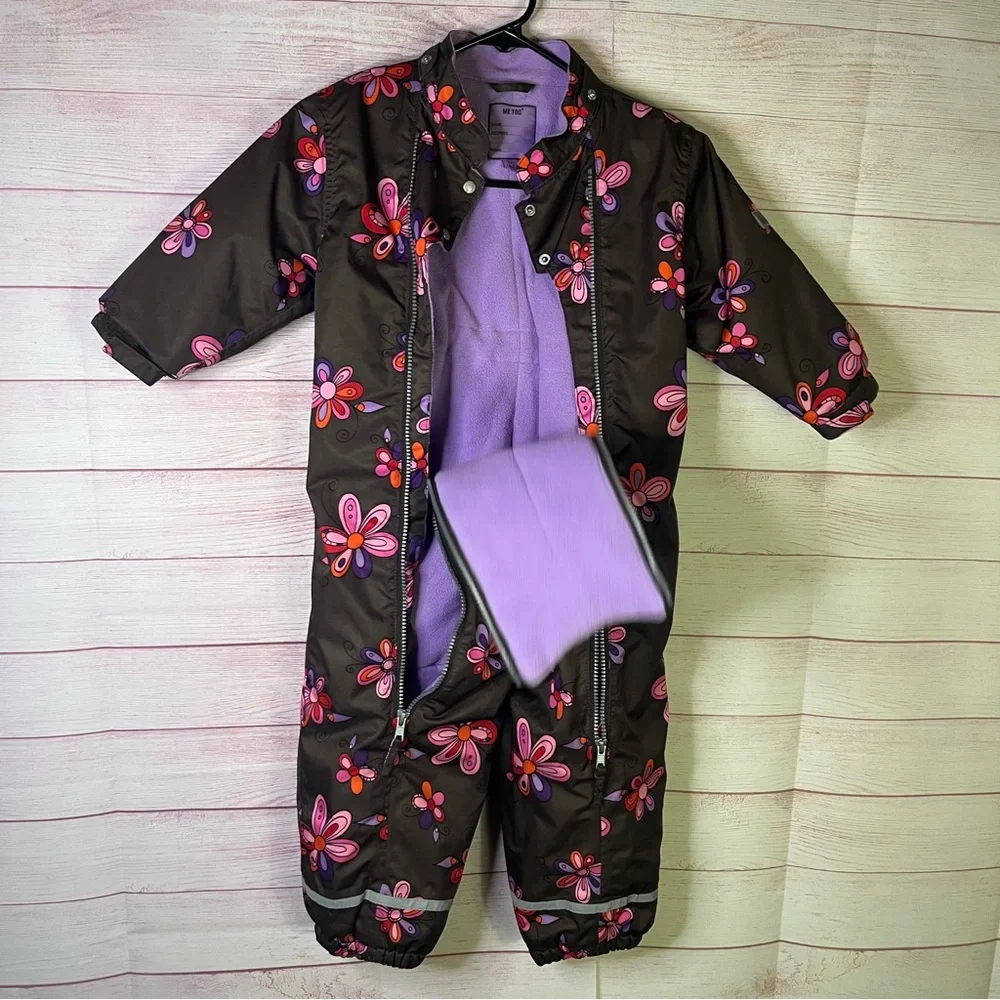 Me Too Colorful Floor Pattern Snowsuit‎ Size 2Y